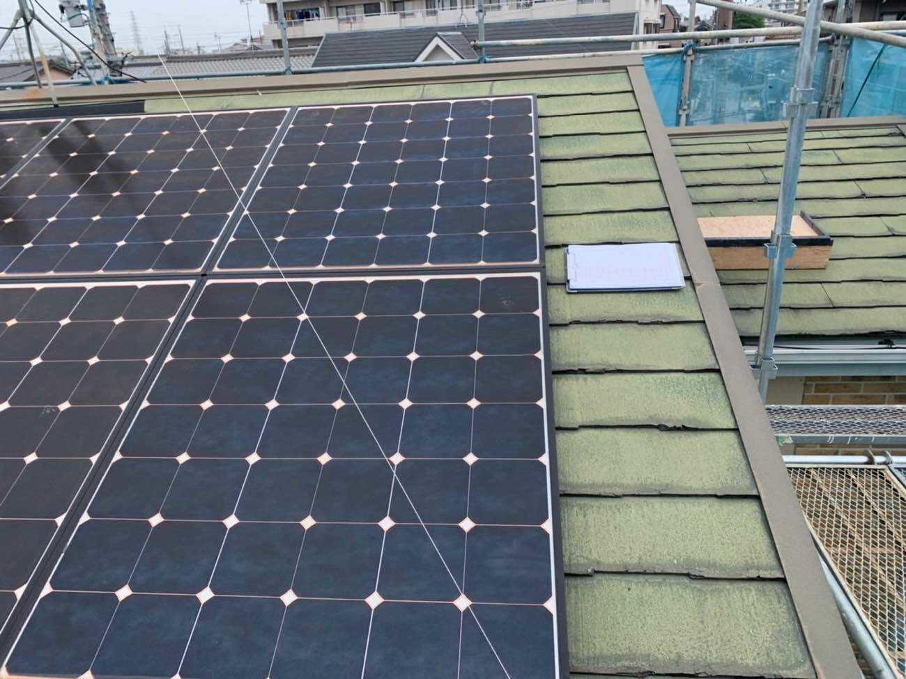 屋根端部の板金確認